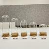 24 Pack Glass Cloche Dome Wedding Decorations Glass Bottles with Cork Stoppers Decoration Message Glass Bottle Vial Cork Candy