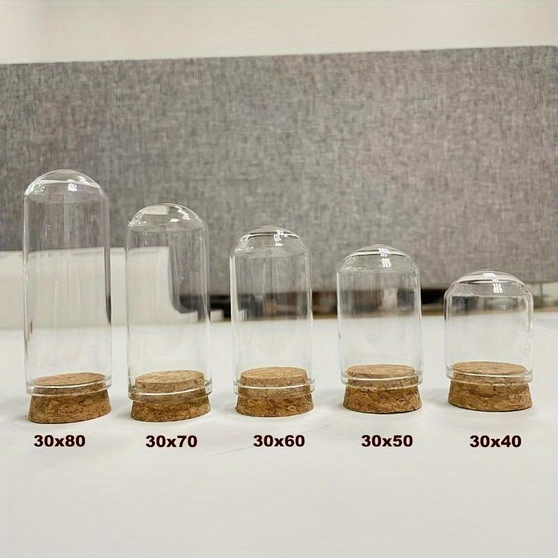 24 Pack Glass Cloche Dome Wedding Decorations Glass Bottles with Cork Stoppers Decoration Message Glass Bottle Vial Cork Candy