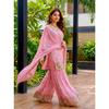 Pakistanischer Faux-Georgette-Top-Sharara-Anzug Indischer Bollywood Ethnischer Salwar Kameez