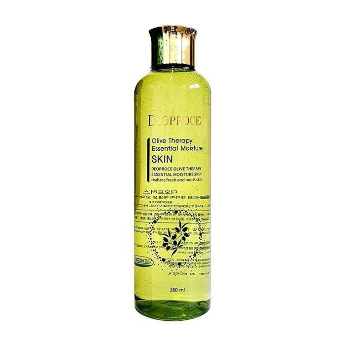 

Увлажняющий тоник для лица Корея с экстратком оливы DEOPROCE OLIVE THERAPY ESSENTIAL MOISTURE SKIN 260мл