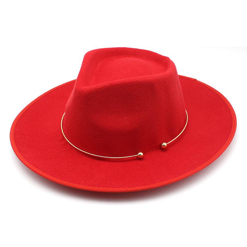 Vintage Metallic Wool Hat Pink Visor Jazz Hat Top Hat British Hat Wide Rim Felt Hat