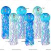 Creative Seven-Color Jellyfish Lanterns - DIY Mermaid Paper Lanterns for Kindergarten Birthday Party Decorations