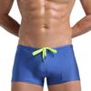 Low Rise High Elasticity 3D Cutting Swimming Trunks Men Solid Color Drawstring Swim Shorts Beachwear
