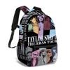 Taylor Swift Themed Kids School Backpack Set Elementary Students Oxford Fabric Breathable Lightweight With Padded Straps