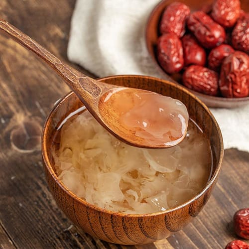 YFWOOD 20cm Spoon Set, Natural Wood with Lacquer Finish, Curved Wooden Dinner Spoon and Soup Spoon, Lightweight, for Curry, Ramen, Fried Rice, and Oth