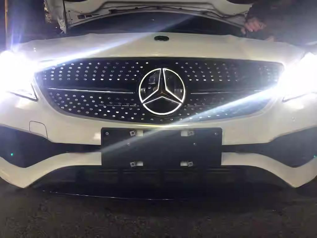 Auto Kühlergrill Emblem Stern Plakette, Frontgrill Logo für Mercedes Benz W204 W205 X253 X156 W176 W177 W167 W246 W117 X167, Zubehör