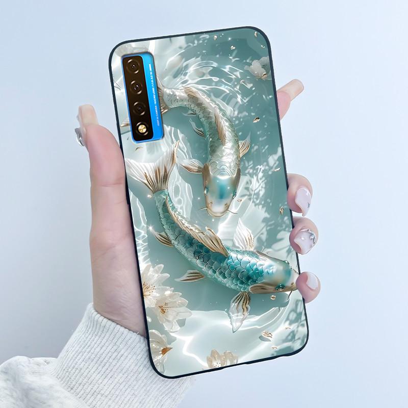 Case For TCL 20S 20L 20L+ 20 Pro 5G Luxury Cute Love Rabbit Funny Black Soft Silicone Phone Case For TCL20 20Pro 5G Back Cover