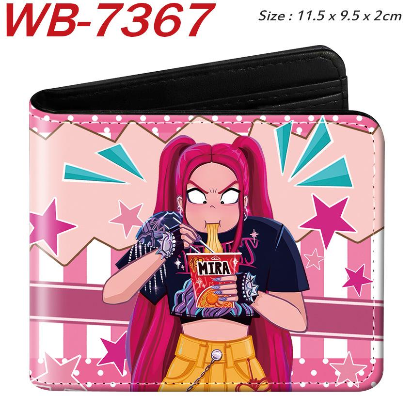 K-Pop Demon Hunters Pu Leather Two-fold Short Wallet and Practical