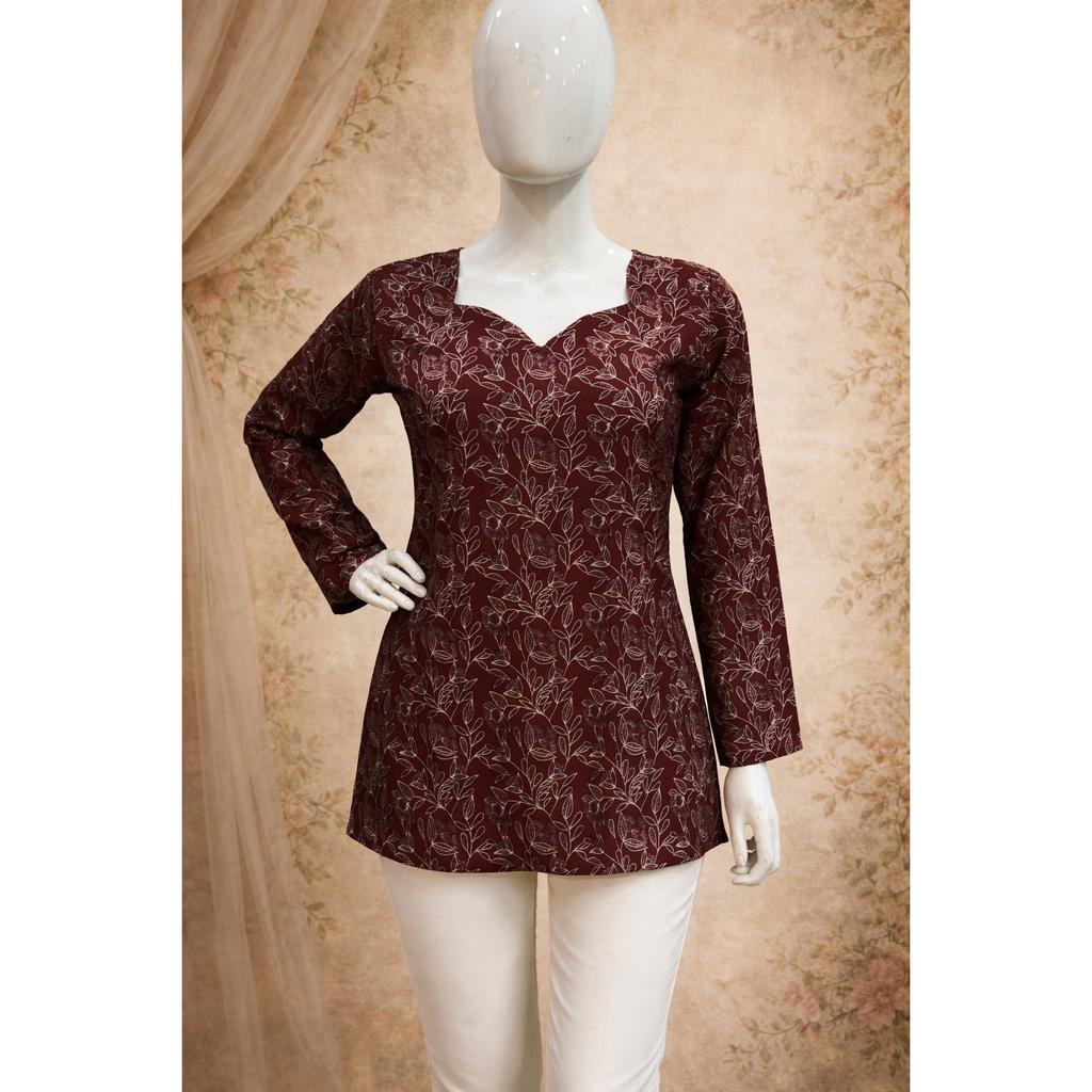 Beautiful Maslin Designer Kurti Set Indian Pakistani Top Tunic Short Kurti Set