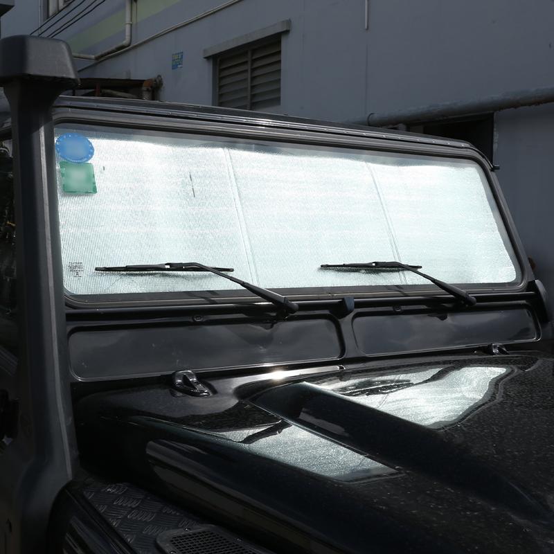 For Land Rover Defender 90 110 130 2004–2018 Car Front Windshield Sunshade UV Protection Foldable Shade Sun Protector Cover