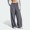 Adidas Originals Classic Sports Series Simple Woven Casual Loose Sports Pants Women Bottoms Dark-Gray JY8880