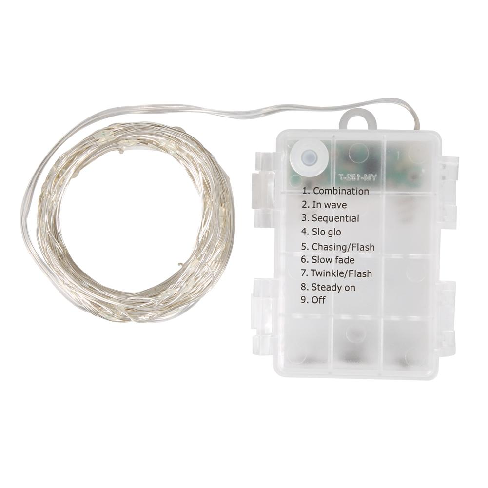 

USB Светодиодная гирлянда из медной проволоки Праздничное украшение с пультом дистанционного управления Разноцветная 3 метра