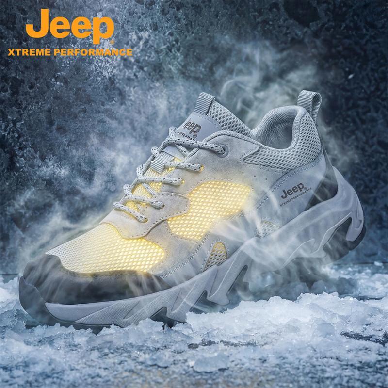 JEEP Men s Outdoor Anti-Collision Hiking Shoes 42 серый