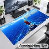 One Piece Personalized Large Mouse Pad Custom Name Text Extended Desk Mat Gaming Mousepad
