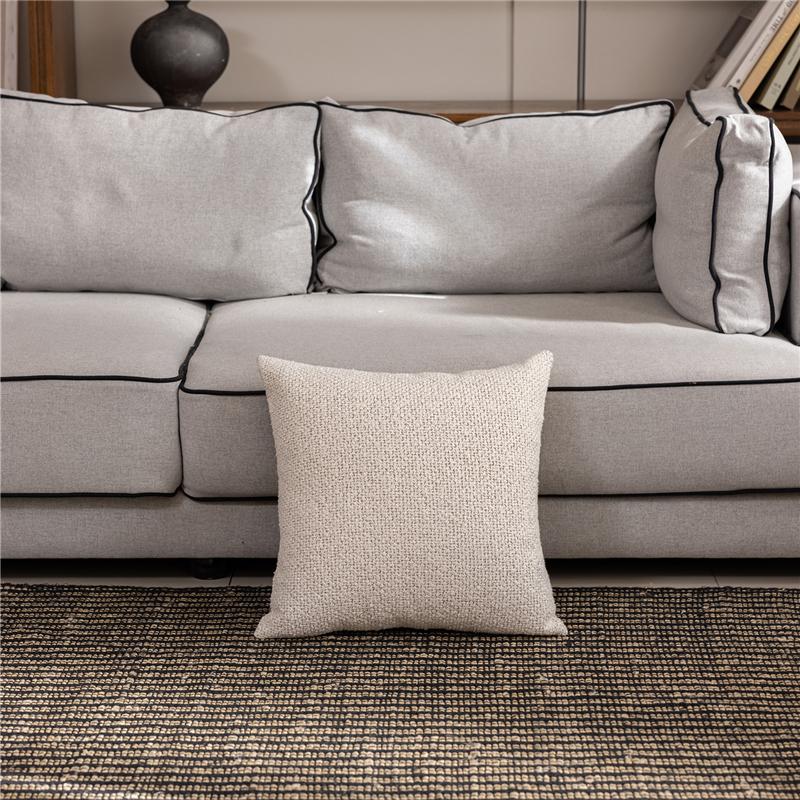 45X45CM Brown Throw Pillow Cover Simple Versatile Stamping Waist Cushion Cover Decor Home Decorative Pillowcase