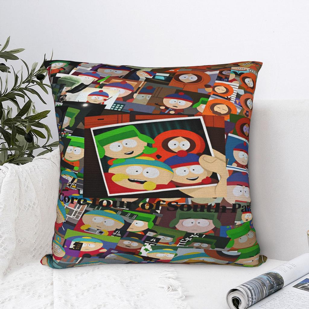 S-south Anime P-park Pillow Case Fashion Pillow Cover Print Pillowcases For Sofa Home Decoration