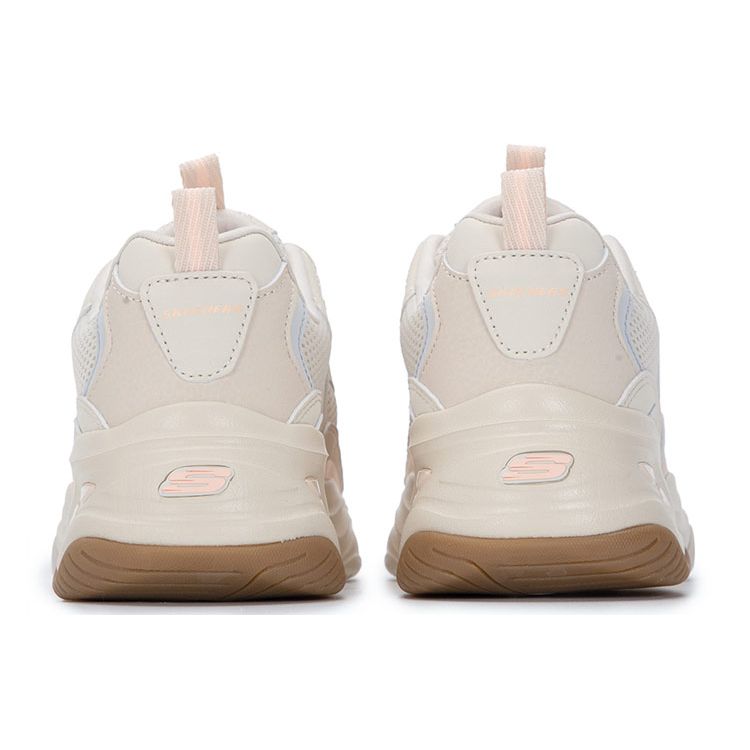 Skechers DLites 4.0 Lightning Panda Fabric Synthetic Leather Low Top Lifestyle Sneakers Women Sneakers Off-White 149562-NTPK