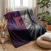 Burnley Football Print Flannel Blanket, Soft Warm Lightweight Throw Blanket for Sofa Bed Camping