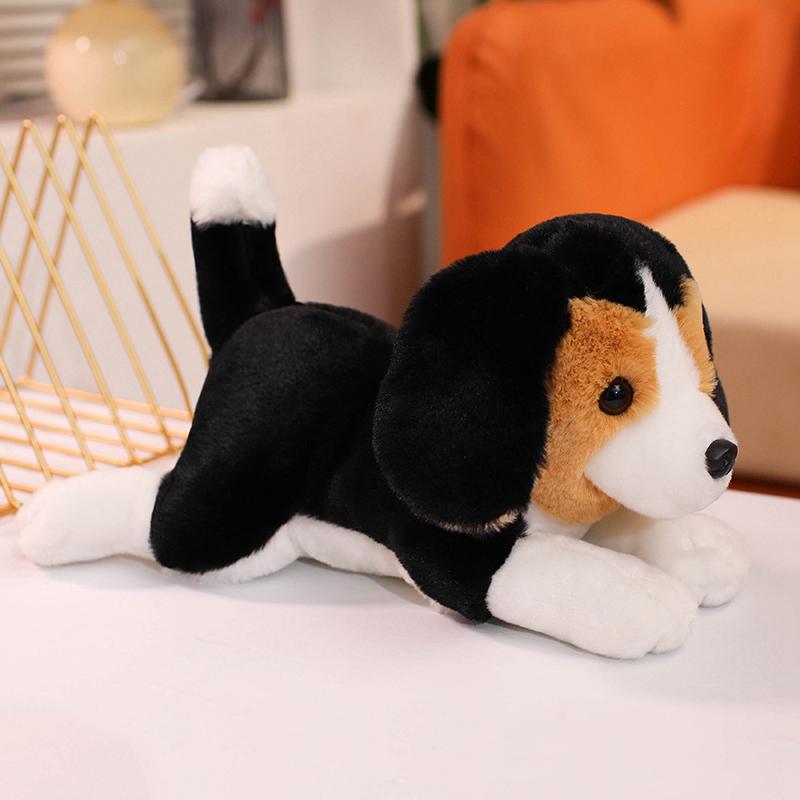 30cm Lovely Realistic Husky Beagle Bernese Mountain Dog Plush Toys Kawaii Imitation Fluffy Dog Stuffed Dolls Companion Toys