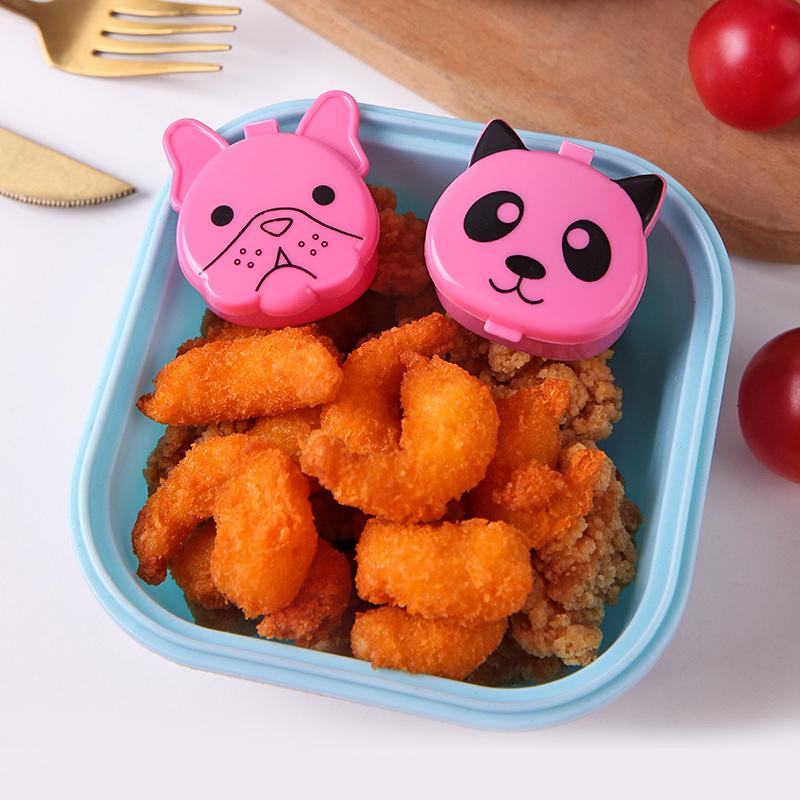 3Pcs Mini Sauce Box Squeeze Sauce Bottle Plastic Bottle Seasoning Bottle Storage Box Cartoon Cooking Seasoning Salad Bottle