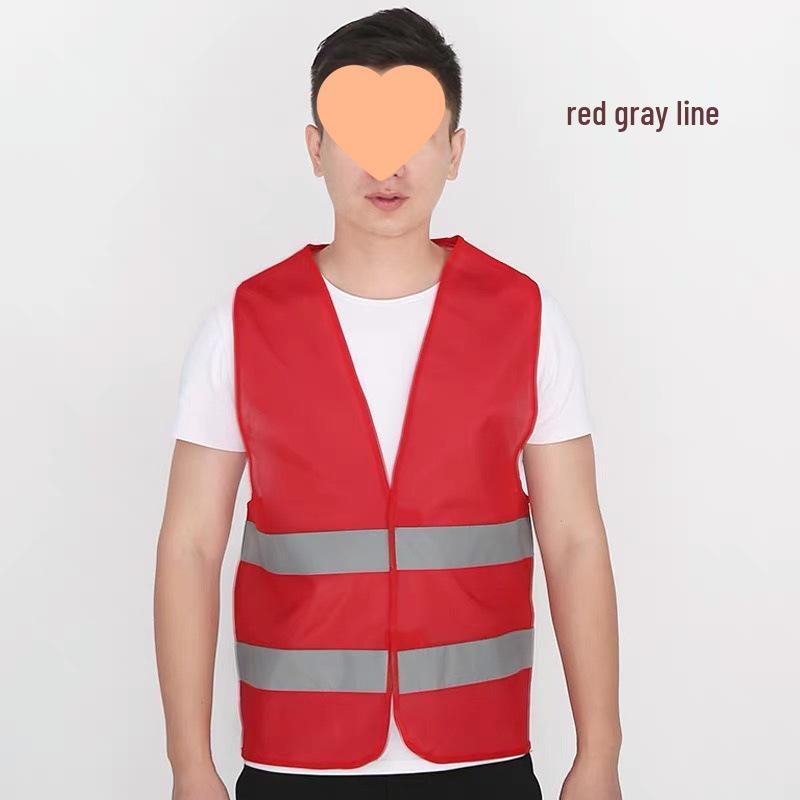 Reflective Multi-Pocket Safety Vest for Construction, Cycling, and Sanitation Workers