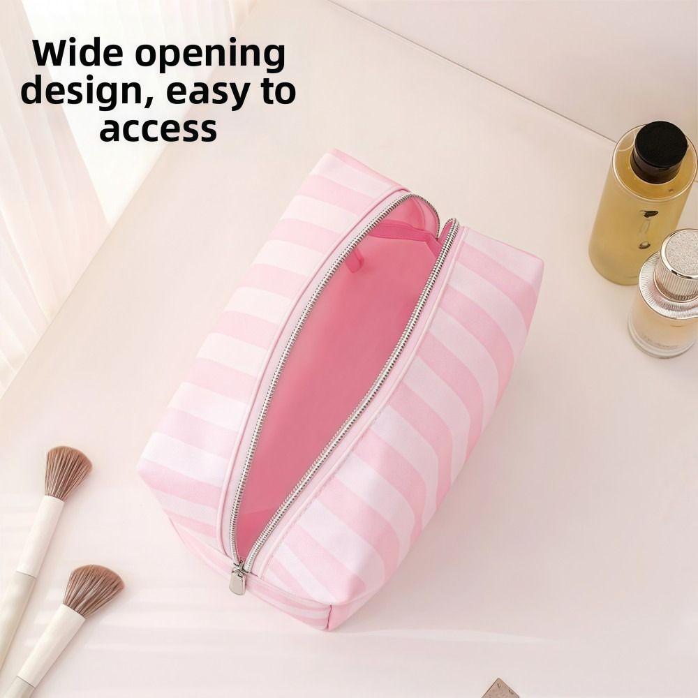 Large Capacity Handheld Makeup Bag Oxford Cloth Minimalist Style Cosmetic Storage Bag Travel Design Portable Wash Bags