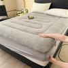New lamb fleece mattress single piece winter milk fleece mattress cover thickened coral fleece mattress cover student dormitory