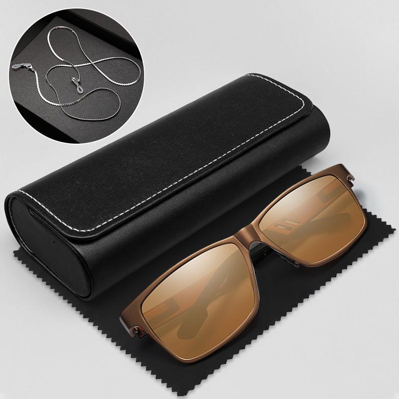 Men'S Outdoor Sunglasses Vintage Luxury Colorful Film Sun Glasses Travel Fishing Driving Sunglass With Box And Cloth