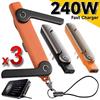 1/2/3 Stück Typ-C Handy-Ladehalter-Adapter 240W Schnellladung OTG Typ-C Stecker auf USB-C Buchse Konverter Mit faltbarem Halter