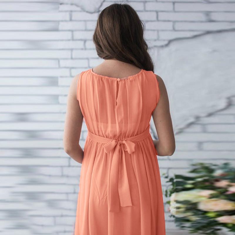 Polyester Maternity Dress With Spliced Design For Summer Casual Wear