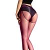 Women'S Plus Size High Elastic Pantyhose Shaping Tights 100Kg Thin Oil Glossy Shiny Sheer U Open Crotch Stockings Maid Leotard
