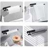Kitchen Tissue Holder Stainless Steel Toilet Paper Roll Holder No Punching Toilet Wall Hanging Toilet Bathroom Tissue Rod
