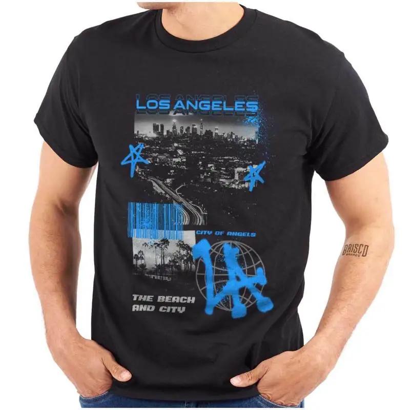 Los Angeles The Beach And City La Graffiti Unisexs Or Unisexs Crewneck T Shirt Tee