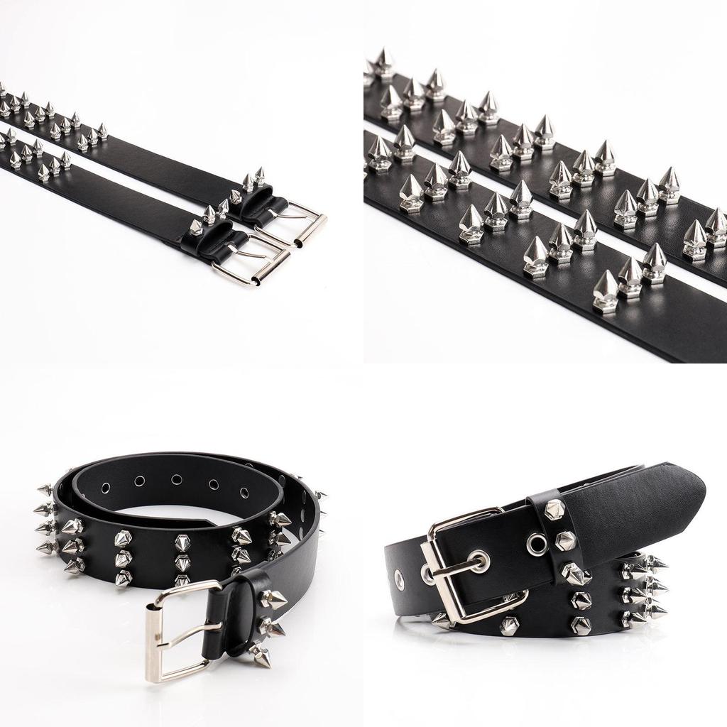 Solid Fashion Color Rivet Design Women Casual Belt For Street Style Wearing