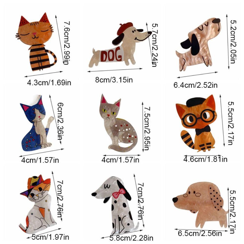 Sweet Animal Cat Acrylic Hairpin Bang Clip Hair Accessories Cartoon Duckbill Clip Korean Style Cartoon Hair Clip Kids