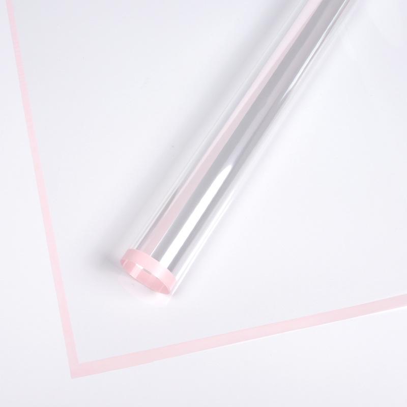 

Roland Colored Border Cellophane Floral Packaging Paper - Transparent, Dustproof, Perfect for Fresh Flowers