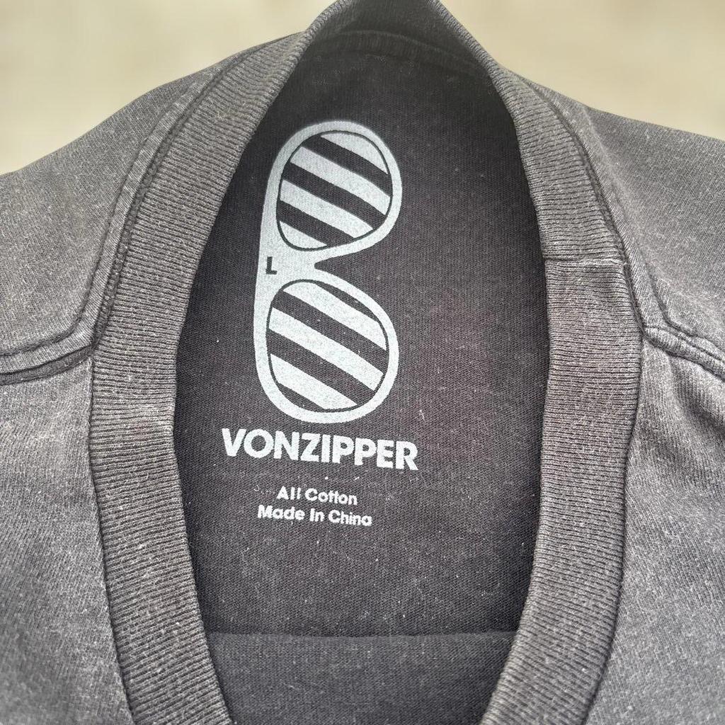 Used VONZIPPER T-shirt black L size