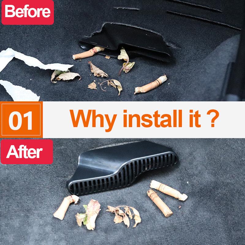 For BMW X1 F48 2016 2017 2018     ABS Car Under Seat Outlet Rear Air Conditioner Duct Grill Grille Vent Cover