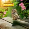1 Pieza Figuras de Animales Pájaros Retro Mini Estatua de Búho Latón Metálico Mascota de Té Adorno de Mesa Accesorios de Decoración del Hogar Miniaturas Manualidad