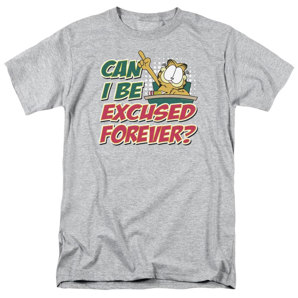 

Garfield Excused Forever T-Shirt - Regular or Tank - to 5X 2XL