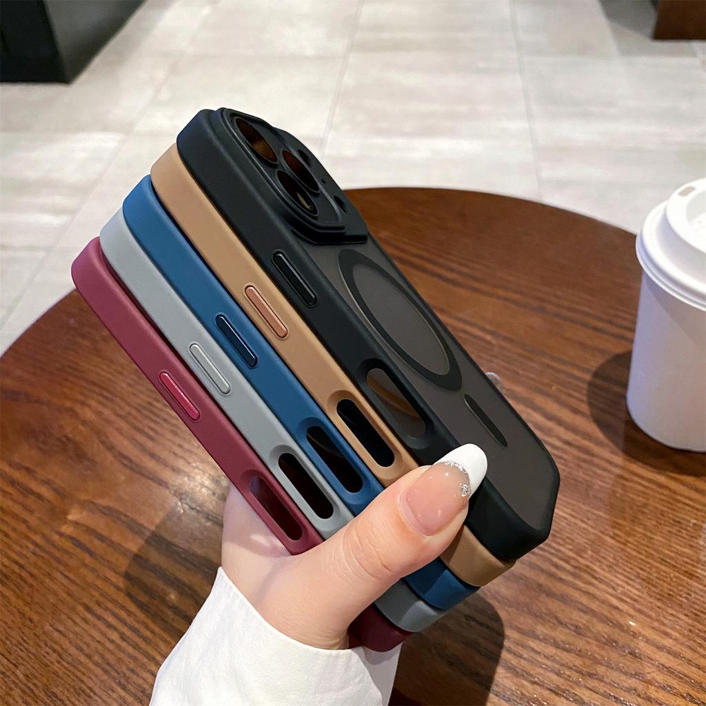 Magnetic Shockproof Delicate Camera protection Case For iPhone 17 16 15 14 13 12 11 Pro Max Plus Magsafe Wireless Charge Cover