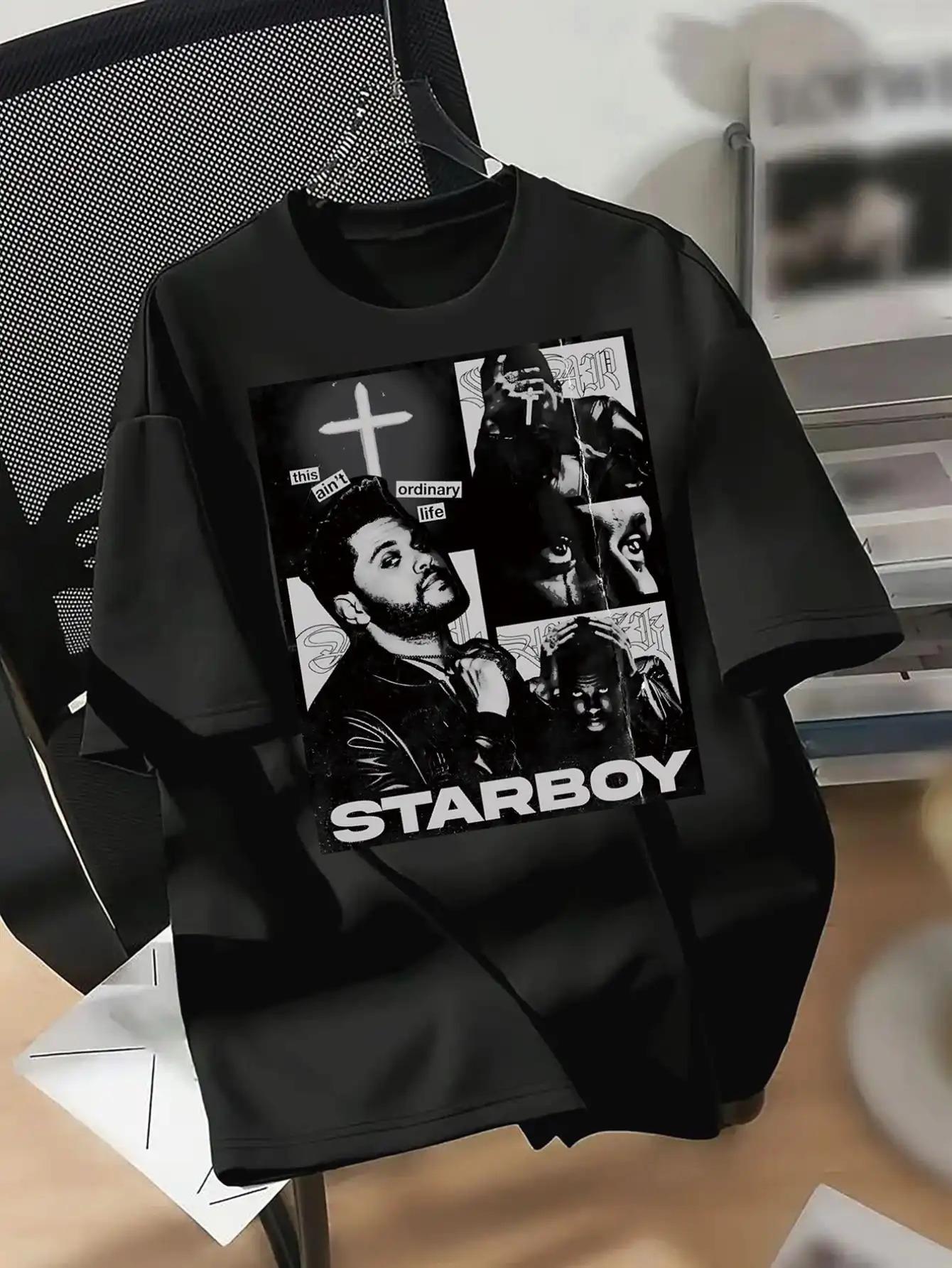 Introducing a New Unisex Black T-Shirt Inspired by The STARBOY Album XXXXL