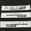 3D ABS Chrom Schwarz A45 S Logo A45S Emblem Aufkleber Kofferraum Auto Buchstaben Turbo 4matic Abzeichen für A45S AMG W177 Zubehör