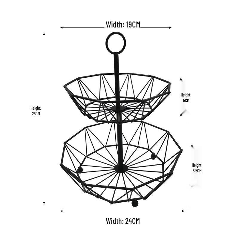 Minimalist Hexagonal Fruit Basket