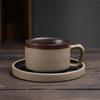 Vintage Ceramic Coffee Cup and Saucer Home Stoneware Breakfast Milk Mug Afternoon Tea Flower Tea Coffee Cup Couple Water Mug New