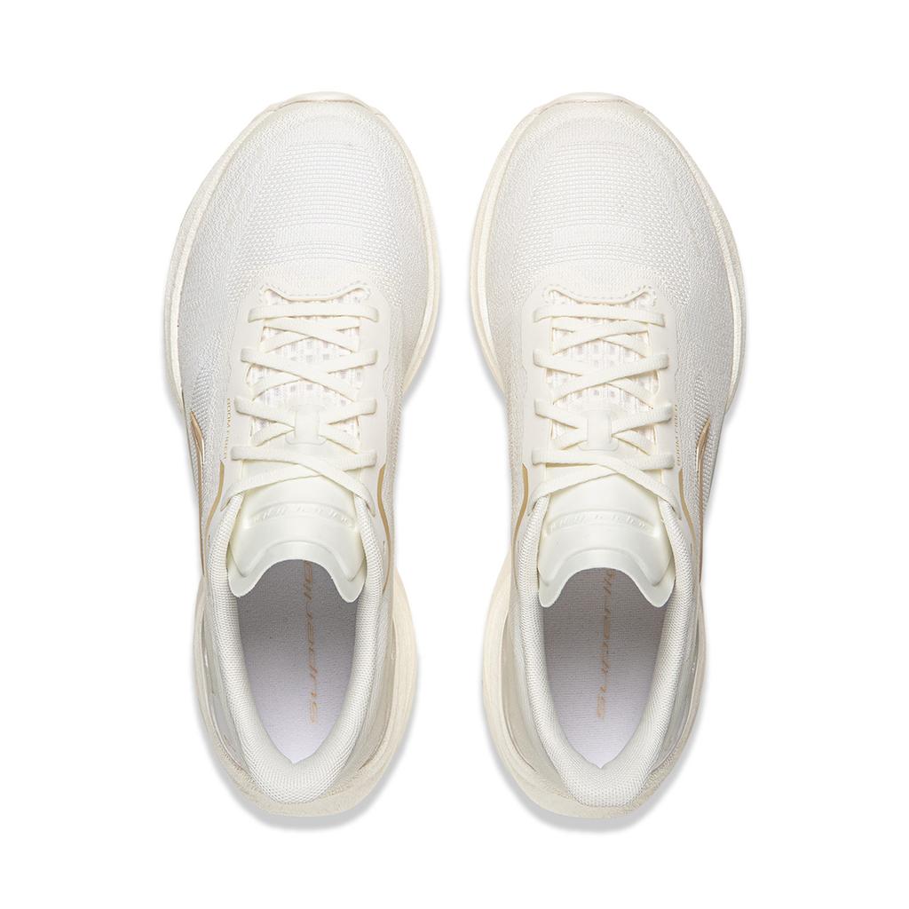 Li Ning Super Light 23 Cushioning Slip Resistant Abrasion Resistant Breathable Low top Running Shoes Women's Ivory ARBW018-4