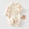 Newborn Baby Clothes Warm Cotton Quilted Romper Long Sleeve Infant Onesie Autumn Winter Thickened Outfit