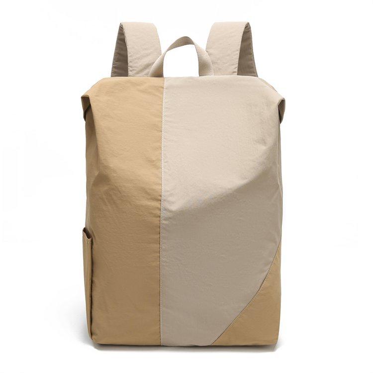 Stitching Contrast Backpack Unisex Waterproof Backpack Travel Bag