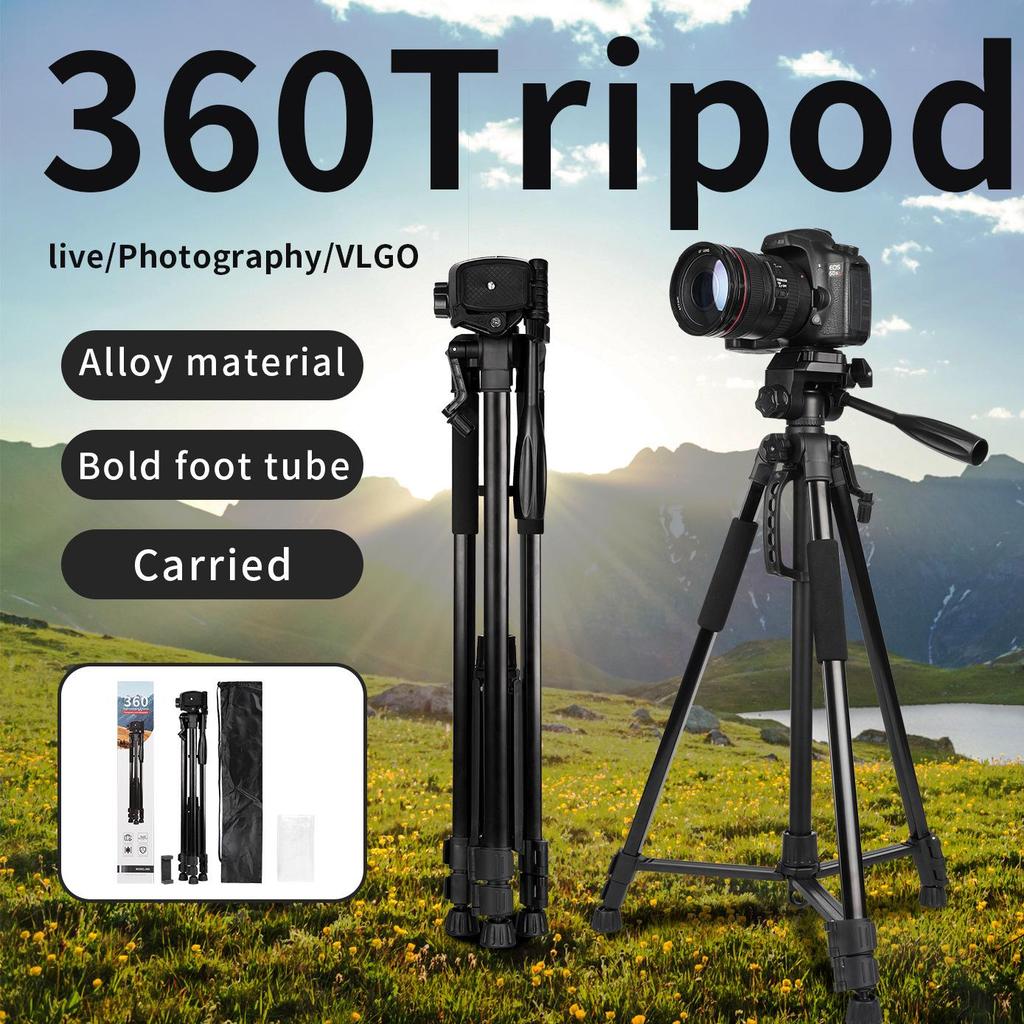 DSLR, Aynasız, Mobil, Video Kaydı ve Canlı Yayın için Cross360 Taşınabilir Kamera Tripodu