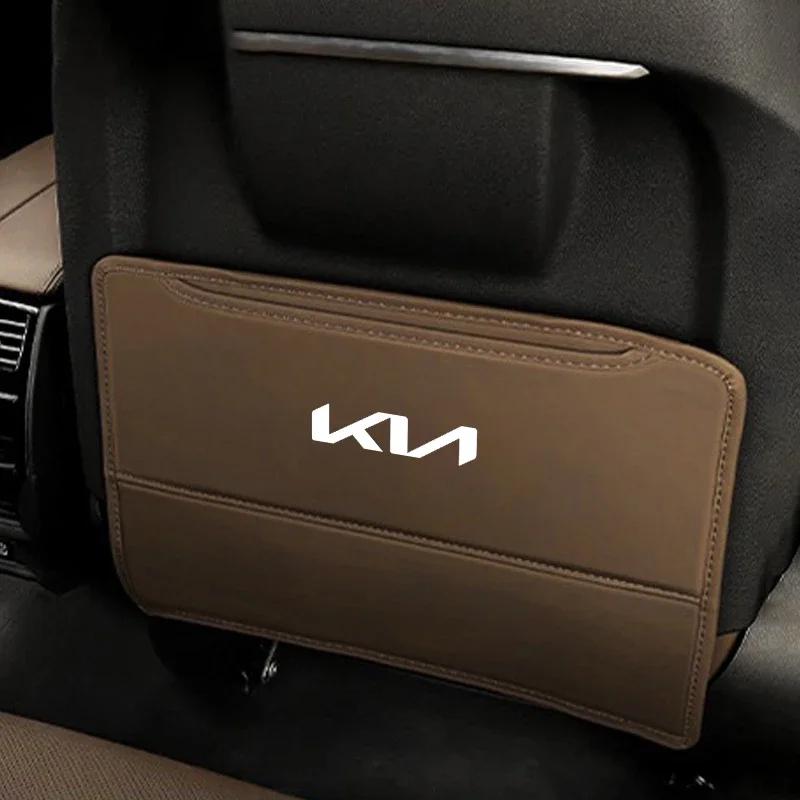 High Quality Car Seat Back Protector Leather Cover For Kia Ceed Sportage Picanto Cerato Seltos Soul Rio 3 4 5 2021 2020 GT